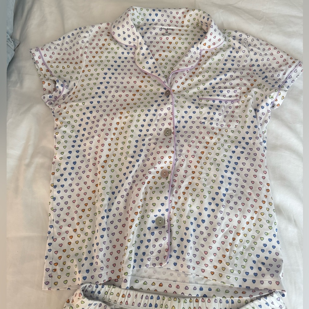 Roller Rabbit Disco Hearts Polo Pajamas - Picture 3 of 7